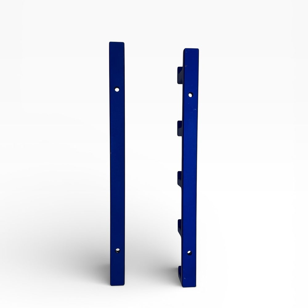 Two Wall Rack Hooks Blue Cast Iron - Picture 6 of 16